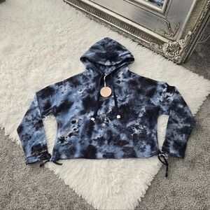 Laila Ali Crop Hoodie Size Small. New.Adjustable sides detail